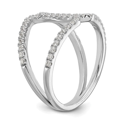 14K Weißgold True Origin 1/2 Karat Im Labor Gezüchtet Diamant Vs D E F Geometric Mode Ring