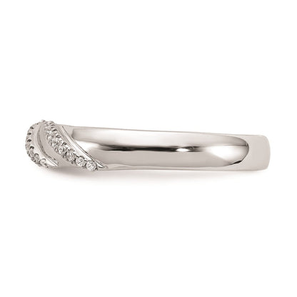 14K Weißgold Herren-Ehering-Trio mit kompletten echten Diamanten