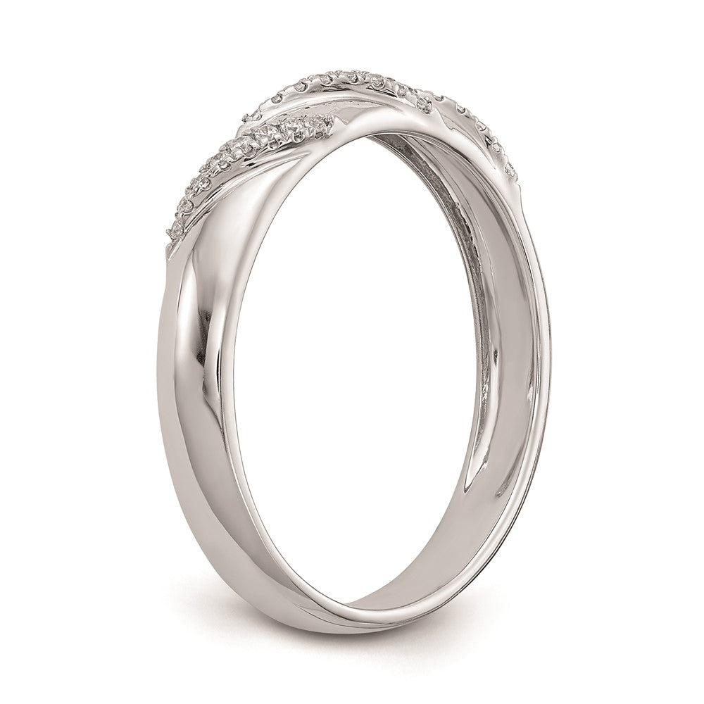 14K Weißgold Herren-Ehering-Trio mit kompletten echten Diamanten