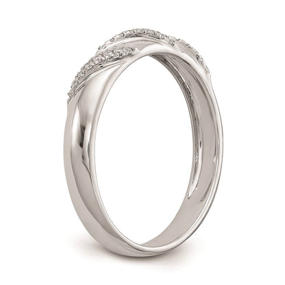 14K Weißgold Herren-Ehering-Trio mit kompletten echten Diamanten
