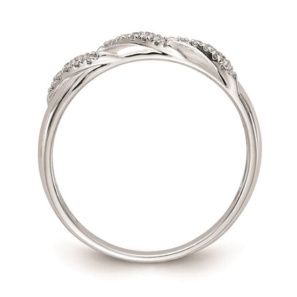 14K Weißgold kompletter Damen-Trioring mit echten Diamanten zum Ehering