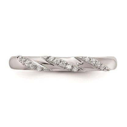 14K Weißgold kompletter Damen-Trioring mit echten Diamanten zum Ehering