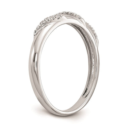 14K Weißgold kompletter Damen-Trioring mit echten Diamanten zum Ehering
