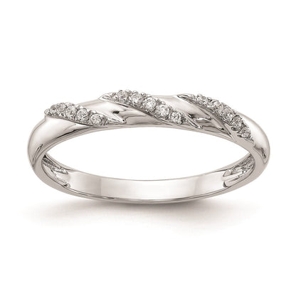 14K Weißgold kompletter Damen-Trioring mit echten Diamanten zum Ehering