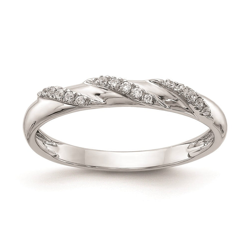 14K Weißgold kompletter Damen-Trioring mit echten Diamanten zum Ehering