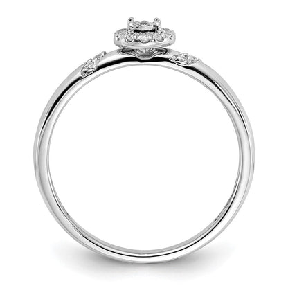 14K Weißgold Trio-Cluster-Ring mit Labordiamanten VS/SI FGH