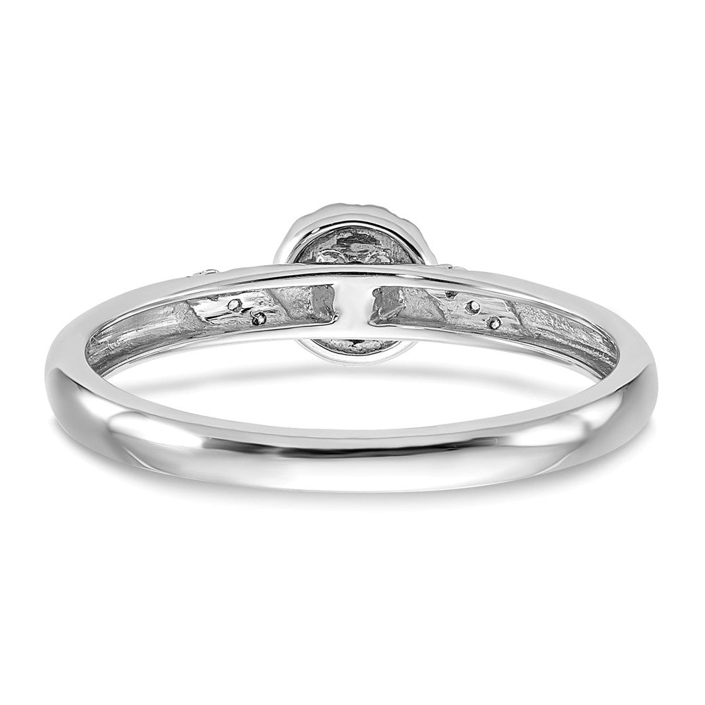 14K Weißgold Trio-Cluster-Ring mit Labordiamanten VS/SI FGH