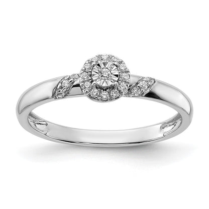 14K Weißgold Trio-Cluster-Ring mit Labordiamanten VS/SI FGH