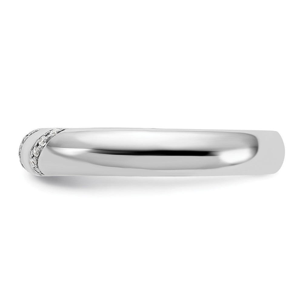 14K Weißgold Herren-Ehering-Trio mit im Labor gezüchteten Diamanten VS/SI+ G+