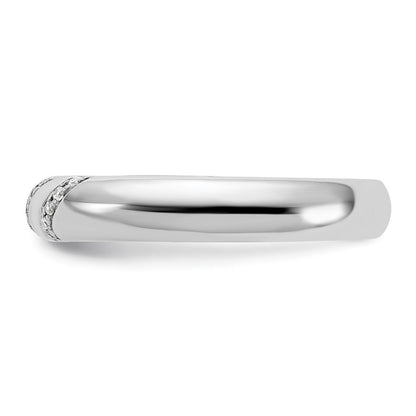 14K Weißgold Herren-Ehering-Trio mit im Labor gezüchteten Diamanten VS/SI+ G+