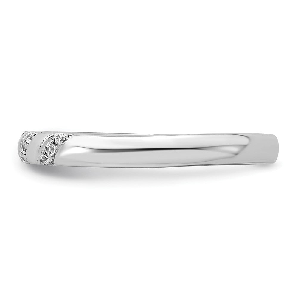 14K Weißgold Trio-Damenring mit im Labor gezüchteten Diamanten, VS/SI+ G+