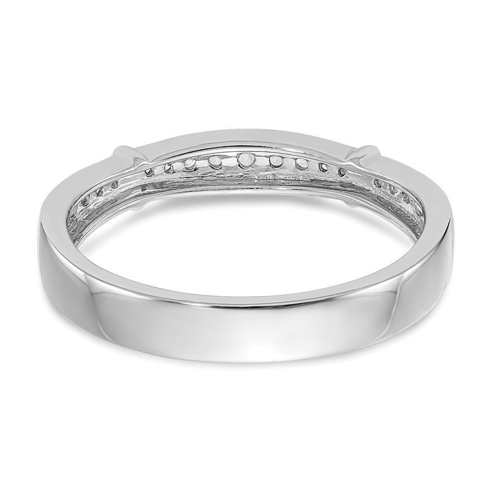 14K Weißgold Kompletter Echter Diamant-Trio-Damen-Ehering