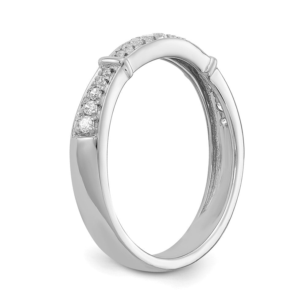 14K Weißgold Kompletter Echter Diamant-Trio-Damen-Ehering