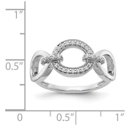14K Weißgold Fashion Ring mit natürlichen Diamanten, 0,14 ct. Gesamtgewicht
