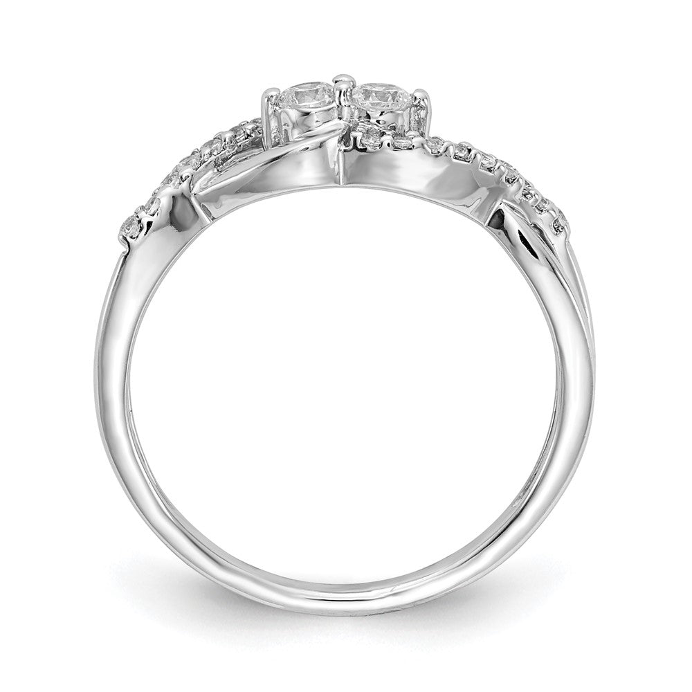 14K Weißgold Diamant Fantasie Ring