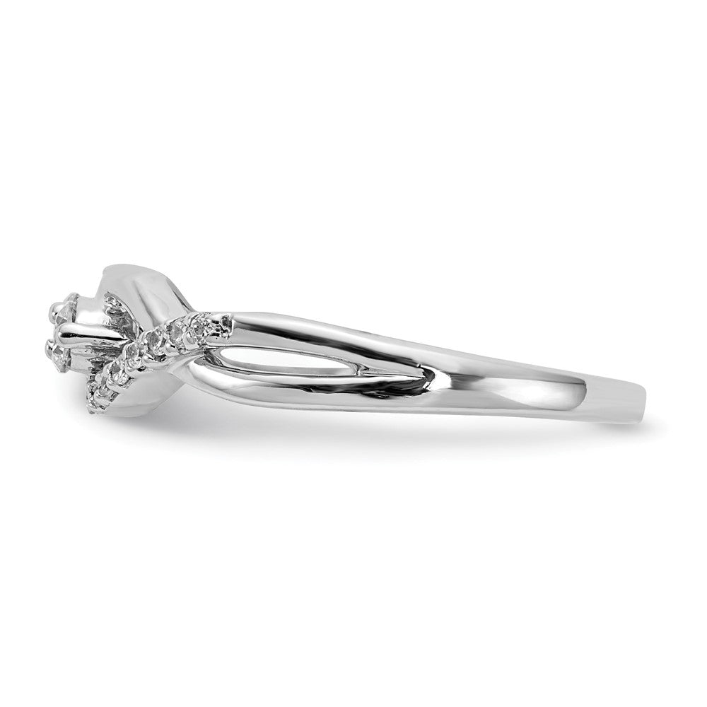14K Weißgold Diamant Fantasie Ring