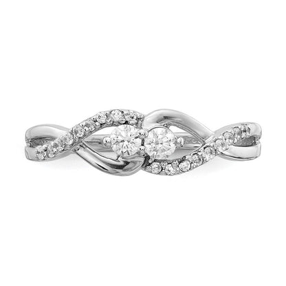 14K Weißgold Diamant Fantasie Ring