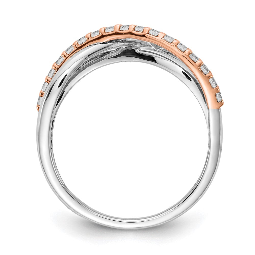 14K Roségold & Weißgold Diamant-Fashion-Ring