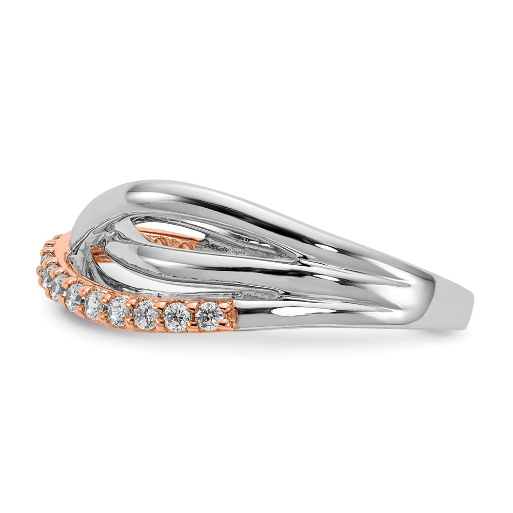 14K Roségold & Weißgold Diamant-Fashion-Ring
