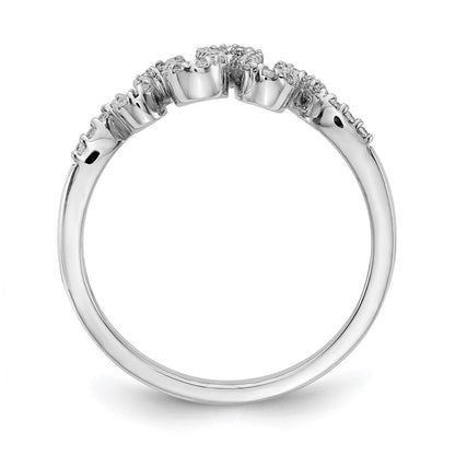14K Weißgold Diamant Fashion-Ring