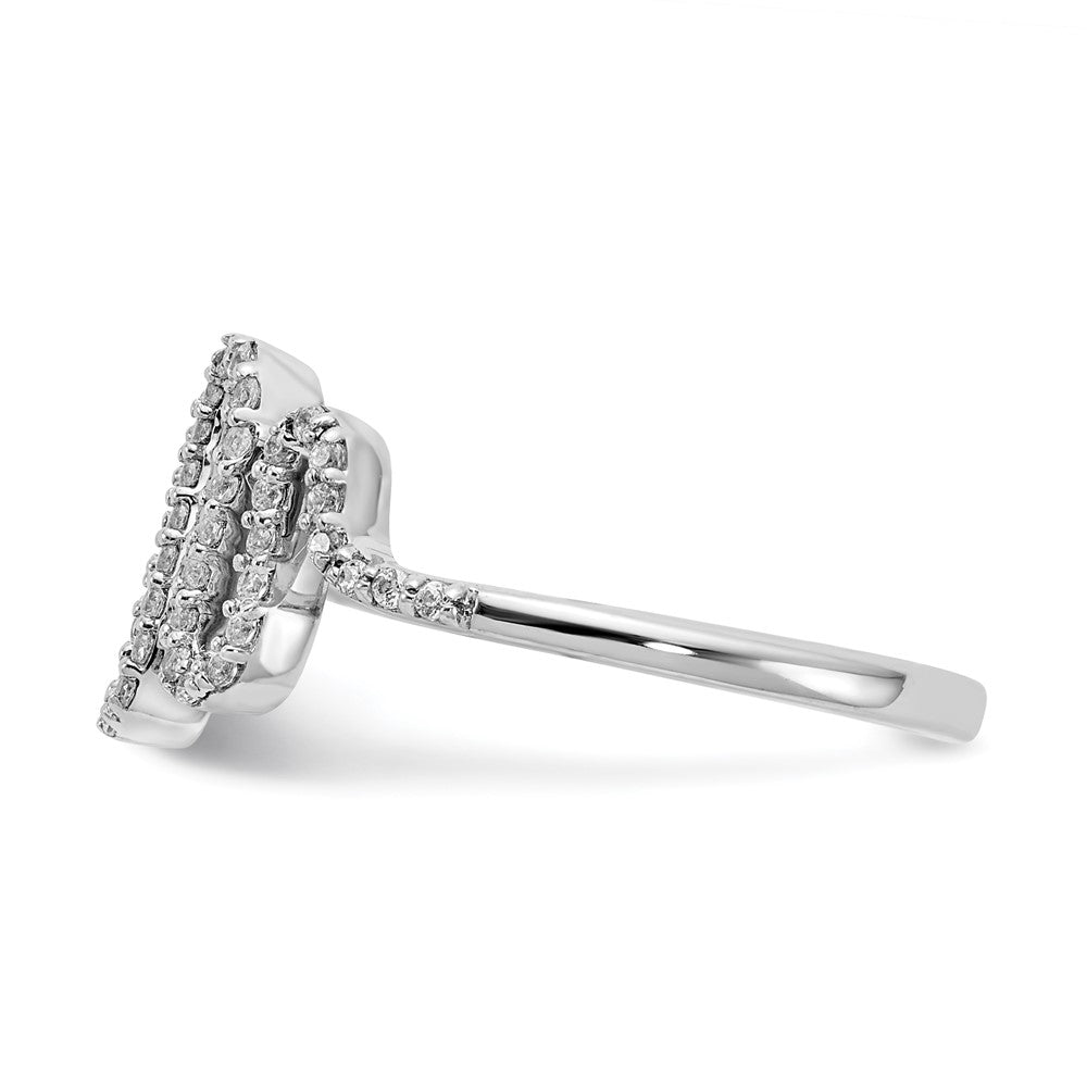 14K Weißgold Diamant Fashion-Ring