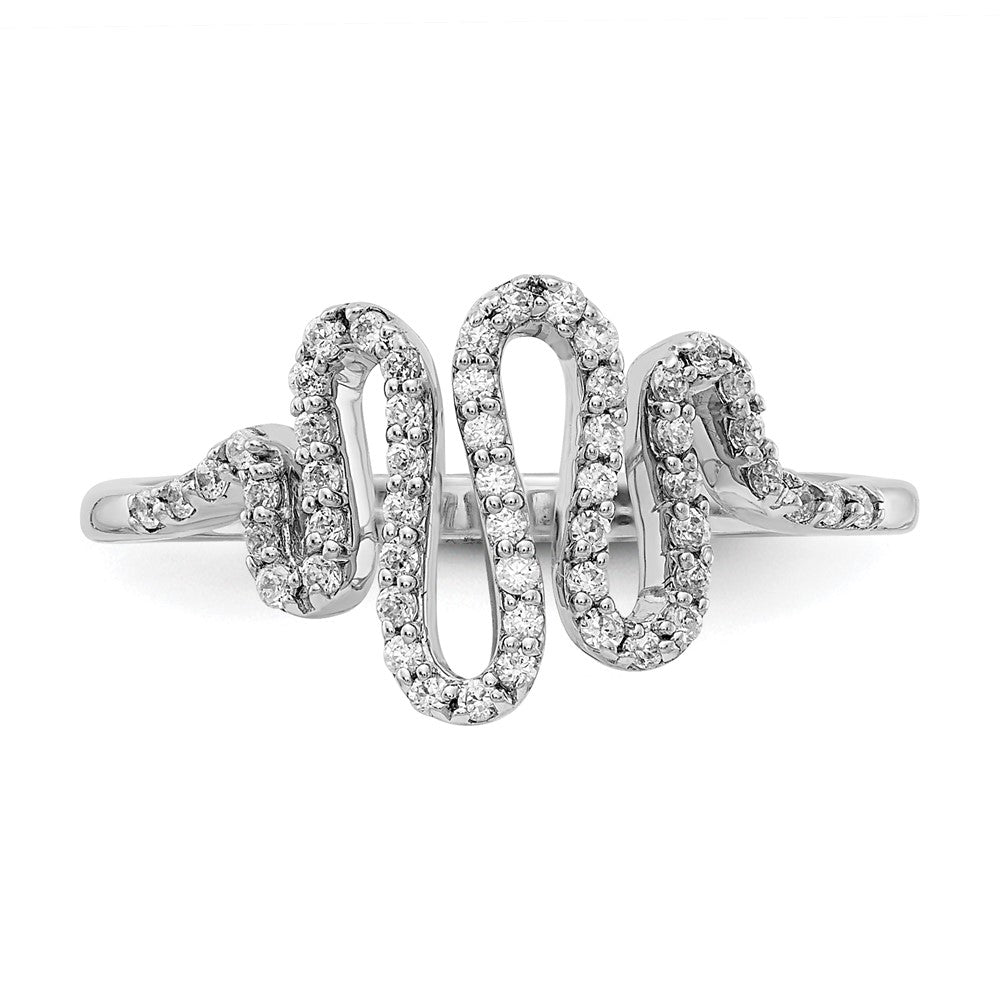 14K Weißgold Diamant Fashion-Ring