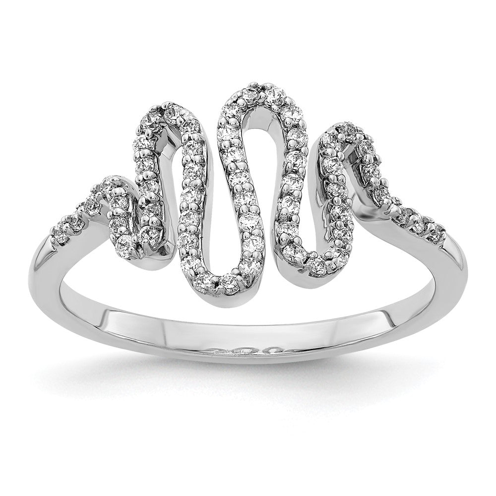 14K Weißgold Diamant Fashion-Ring