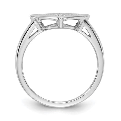 14K Weißgold Ring mit natürlichen Diamanten, 0,25 ct Gesamtgewicht