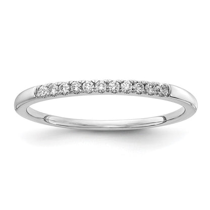 14K Weißgold Ehering mit 0,10 ct. Laborgezüchteten Diamanten VS/SI+ G+