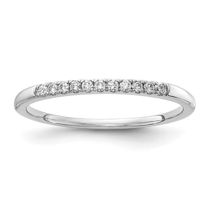 14K Weißgold Ehering mit 0,10 ct. Laborgezüchtetem Diamanten, VS/SI+ G+