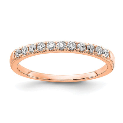 14K Roségold Ehering mit 0,25 ct. laborgezüchtetem Diamanten VS/SI+ G+