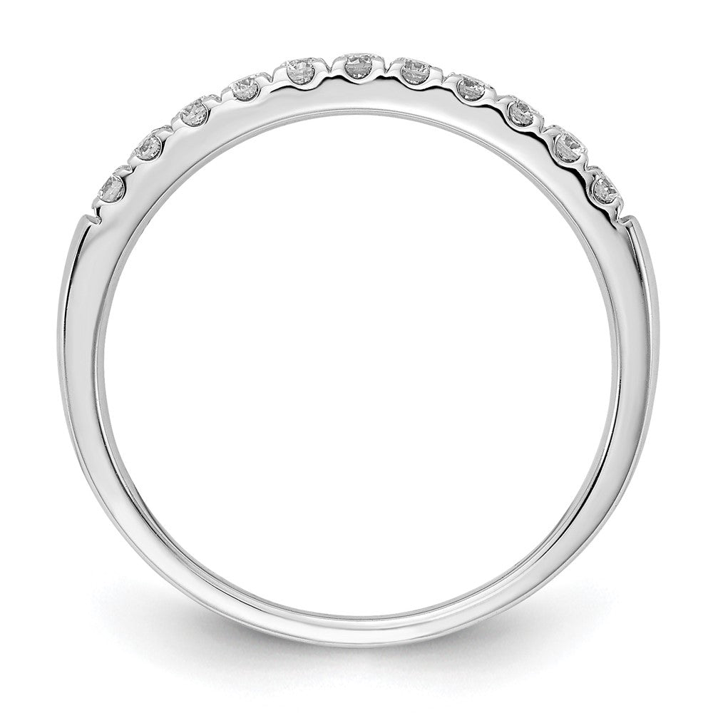 14K Weißgold Ehering mit 0,25 ct. im Labor gezüchteten Diamanten, VS/SI+ G+