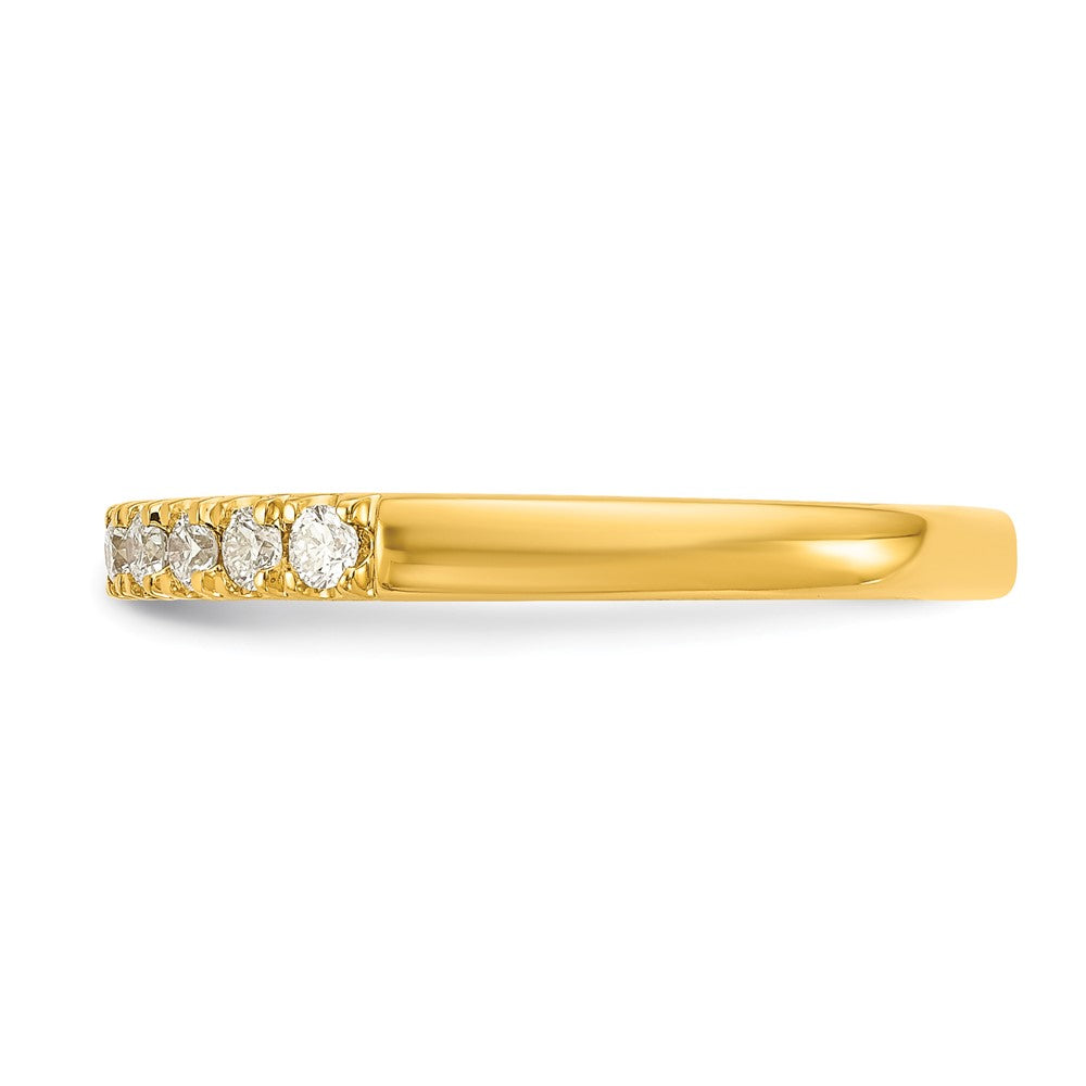 14K Gelbgold Ehering mit 0,25 ct. laborgezüchteten Diamanten VS/SI+ G+