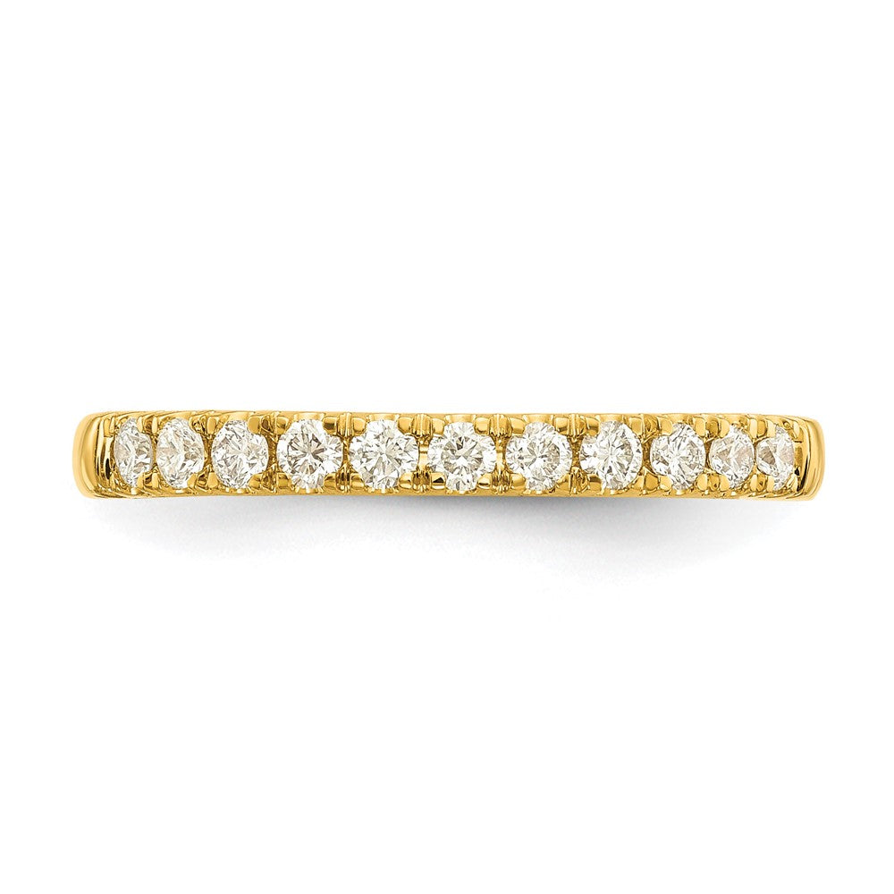 14K Gelbgold Ehering mit 0,25 ct. Laborgezüchteten Diamanten, VS/SI+ G+