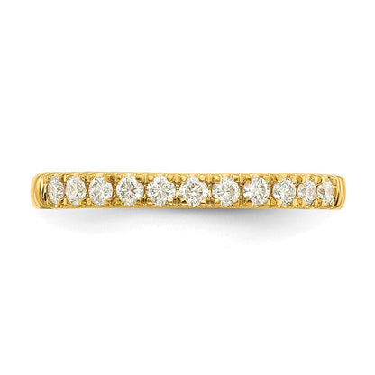 14K Gelbgold Ehering mit 0,25 ct. Laborgezüchteten Diamanten, VS/SI+ G+