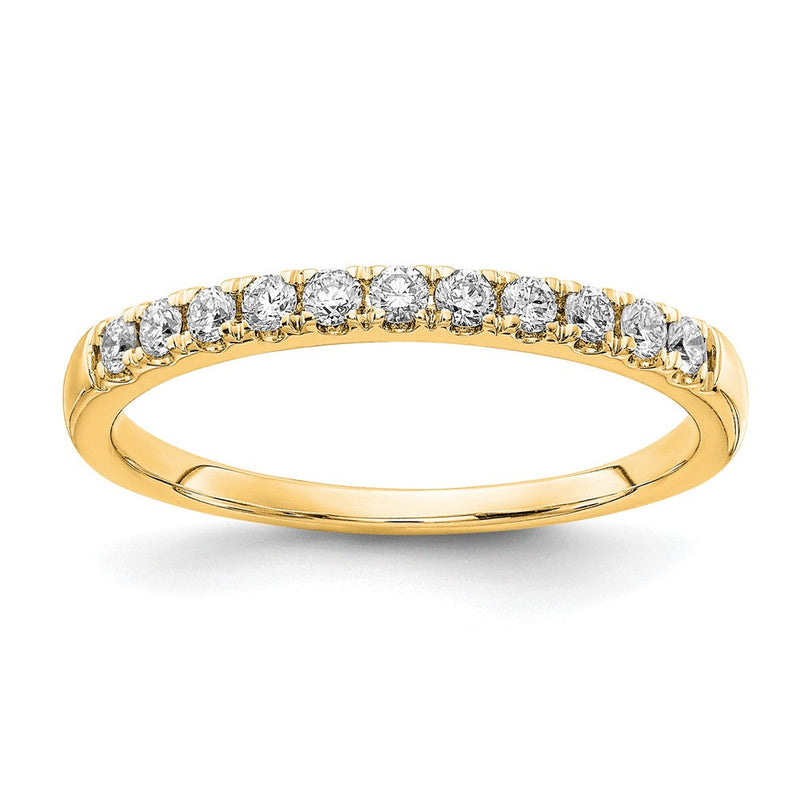 14K Gelbgold Ehering mit 0,25 ct. Laborgezüchteten Diamanten, VS/SI+ G+