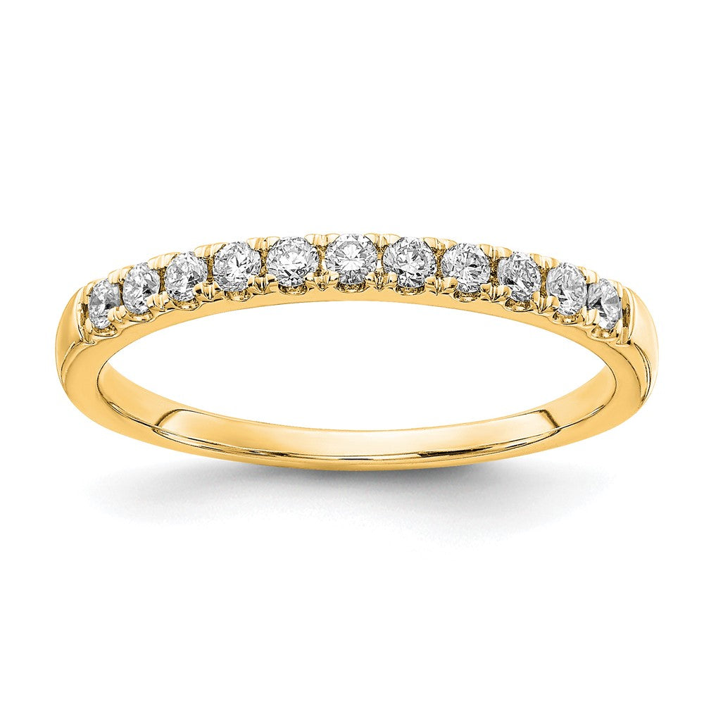 14K Gelbgold 0,25 ct. Laborgezüchteter Diamant VS/SI+ G+ Ehering