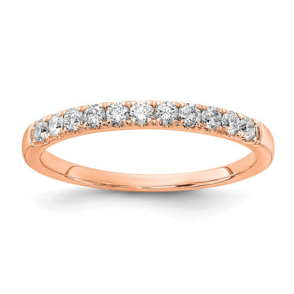 14K Roségold Ehering mit 0,33 ct. laborgezüchtetem Diamant VS/SI+ G+