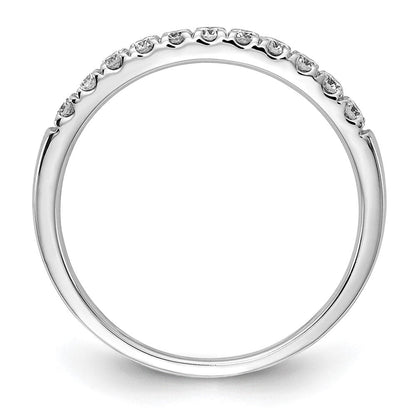 14K Weißgold Ehering mit 0,33 ct. im Labor gezüchtetem Diamanten VS/SI+ G+