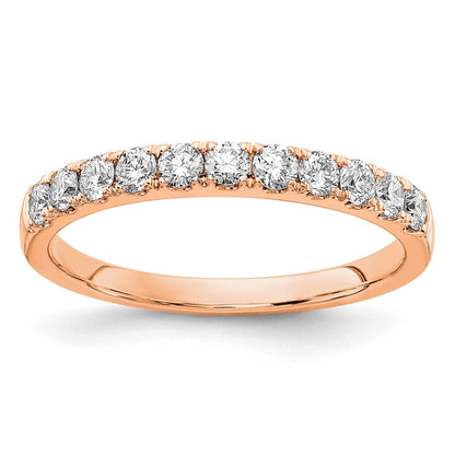 14K Roségold Eherings-Ring mit 0,5 ct. im Labor gezüchteten Diamanten, VS/SI+ G+