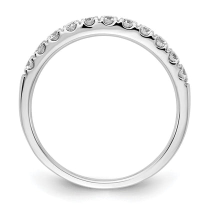 14K Weißgold Ehering mit 0,5 ct. laborgezüchteten Diamanten, VS/SI+ G+