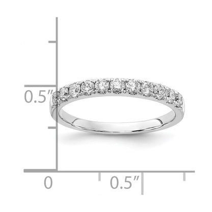 14K Weißgold Ehering mit 0,5 ct. laborgezüchteten Diamanten, VS/SI+ G+