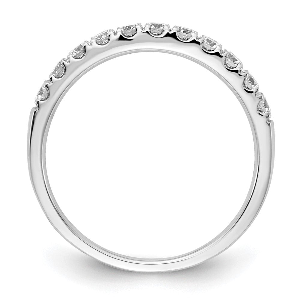14K Weißgold Ehering mit Laborgezüchteten Diamanten, VS/SI+ G+, 0,5 ct
