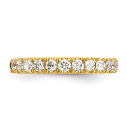 14K Gelbgold Ehering mit 0,5 ct. laborgezüchteten Diamanten VS/SI+ G+, komplett