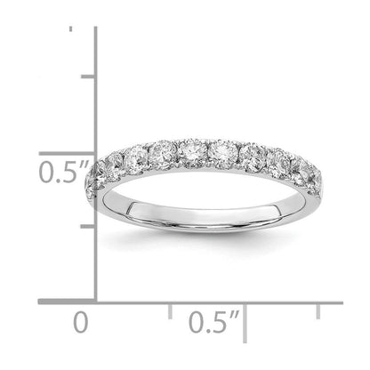 14K Weißgold Ehering mit 0,75 ct. laborgezüchteten Diamanten VS/SI+ G+