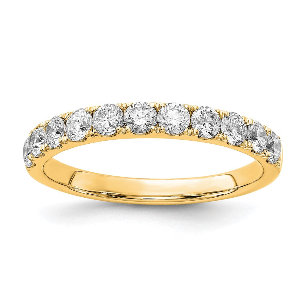 Ehering aus 14K Gelbgold mit 0,75 ct. im Labor gezüchteten Diamanten, VS/SI+ G+