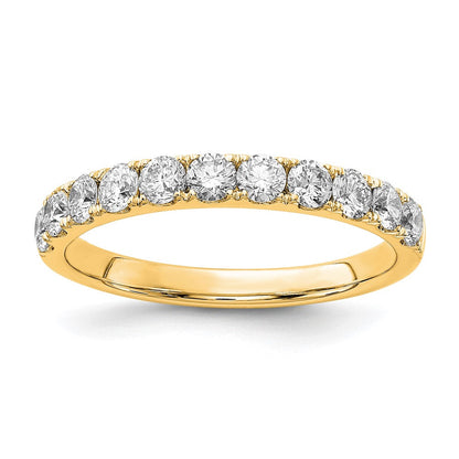 Ehering aus 14K Gelbgold mit 0,75 ct. im Labor gezüchteten Diamanten, VS/SI+ G+