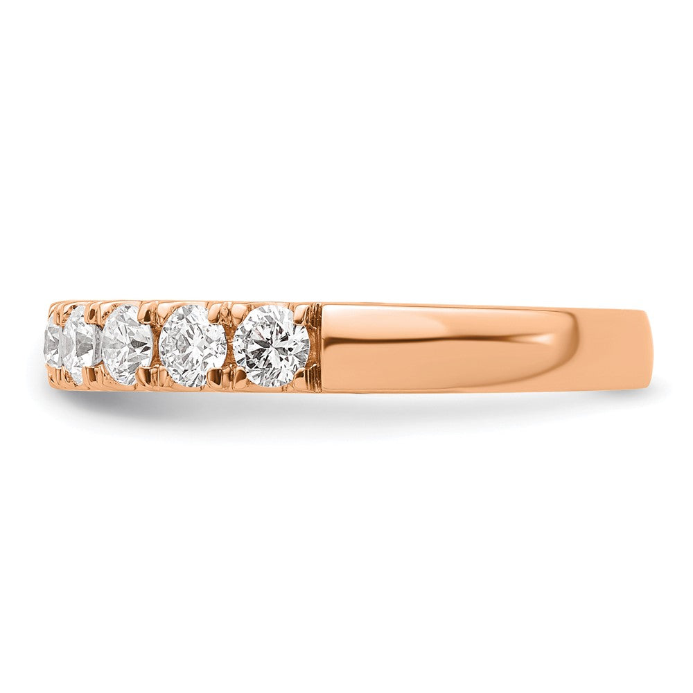 14K Roségold Ehering mit 1 ct. laborgezüchtetem Diamant, VS/SI+ G+