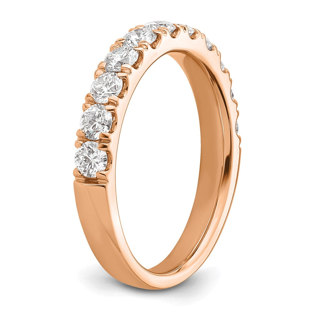 14K Rosé­gold Ehering mit 1 ct. laborgezüchtetem Diamant, VS/SI+ G+