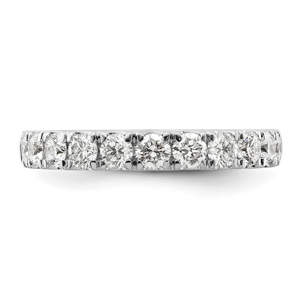 14K Weißgold Ehering mit 1 ct. im Labor gezüchteten Diamanten, VS/SI+ G+